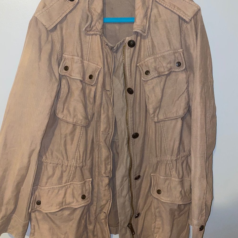 Free People Lightweight Blush/Nude Jacket - Picture 10 of 11